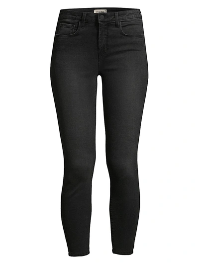 Shop L Agence Women's Margot High-rise Ankle Skinny Jeans In Dark Graphite