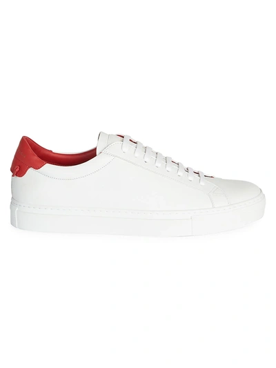 Shop Givenchy Urban Street Low-top Sneakers In White Red