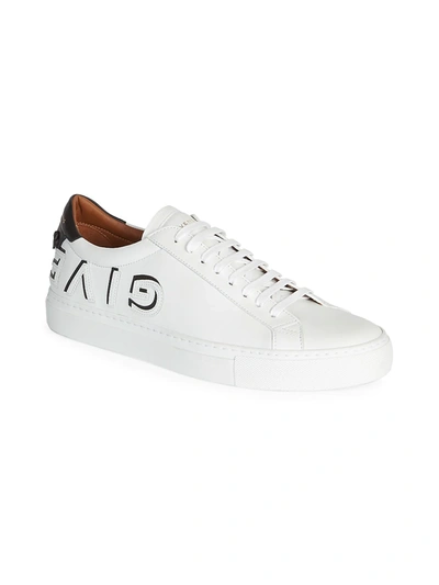 Shop Givenchy Urban Street Logo Low-top Sneakers In White Black