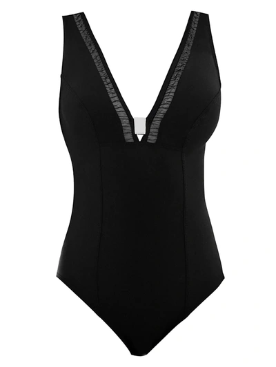 Shop Amoressa By Miraclesuit Ethereal Beauty Kismet One-piece Swimsuit In Black