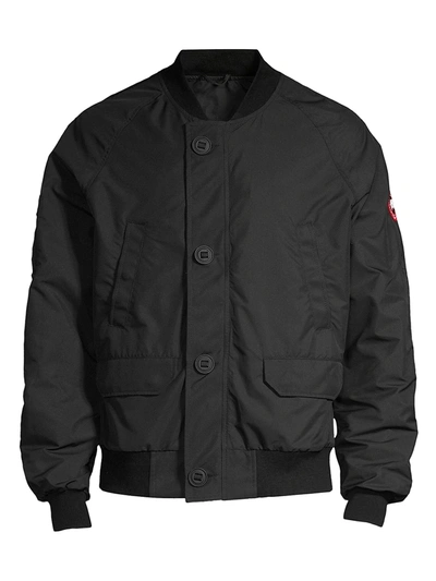 Shop Canada Goose Faber Water-resistant Bomber In Black