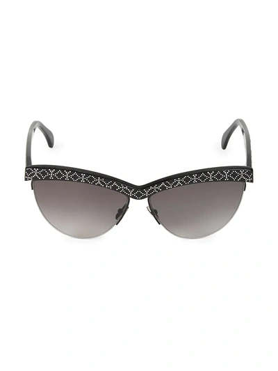 Shop Alaïa 60mm Cateye Sunglasses In Black