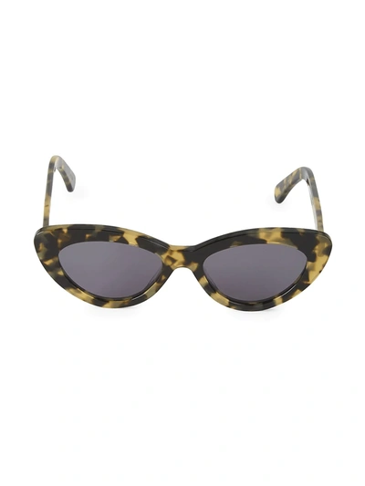 Shop Illesteva Women's 53mm Pamela Tortoise Cat Eye Sunglasses