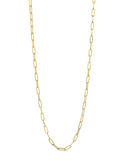 Shop Alberto Milani Women's Millennia 18k Yellow Gold Chain Link Necklace