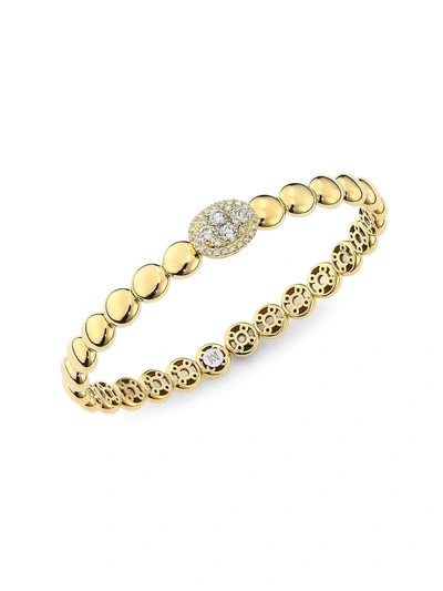 Shop Alberto Milani Women's Via Brera 18k Gold & Diamond Bangle Bracelet
