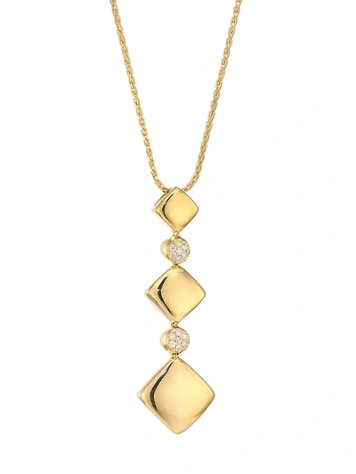 Shop Alberto Milani Women's Via Brera 18k Gold & Diamond Cascading Pendant Necklace