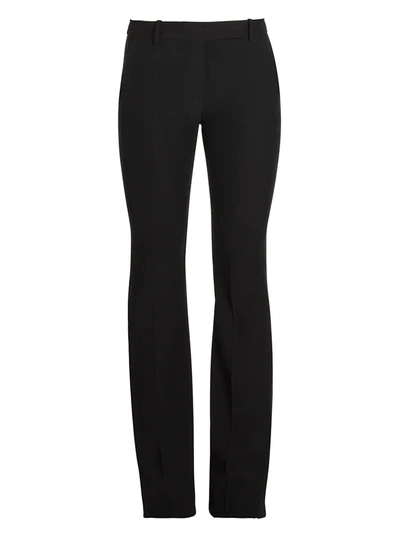 Shop Alexander Mcqueen Women's Narrow Bootcut Trousers In Black