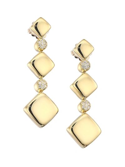 Shop Alberto Milani Women's Via Brera 18k Gold & Diamond Graduated Drop Earrings