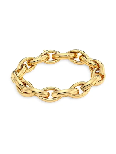 Shop Alberto Milani Via Senato 18k Gold Interlock Bracelet