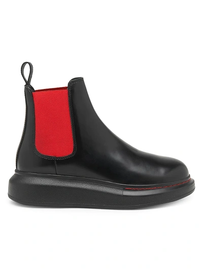 Shop Alexander Mcqueen Women's Hybrid Chelsea Boots In Black