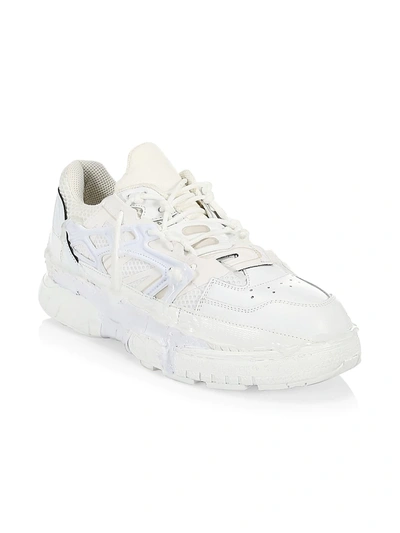 Shop Maison Margiela Men's Fusion Low Top Sneakers In White