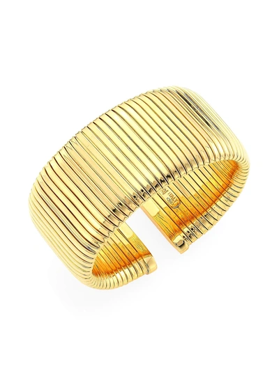 Shop Alberto Milani Women's Via Bagutta 18k Gold Tubogas Cuff Bracelet