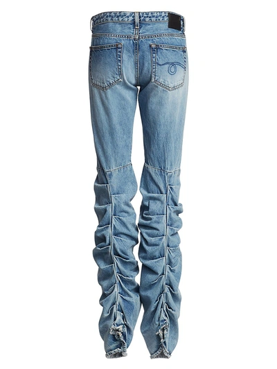 Shop R13 Shirred Boy Bootcut Jeans In Haston