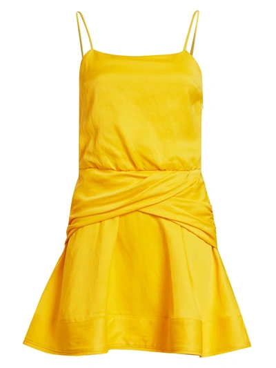Shop Derek Lam 10 Crosby Women's Cami Flounce Mini Dress In Freesia