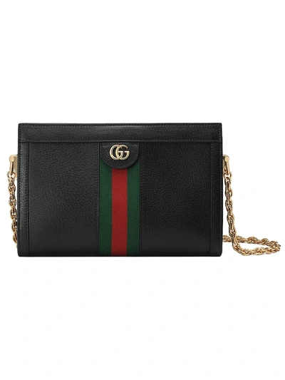 Shop Gucci Women's Ophidia Small Shoulder Bag In Black