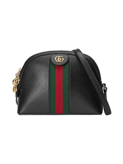 Shop Gucci Women's Ophidia Small Shoulder Bag In Black