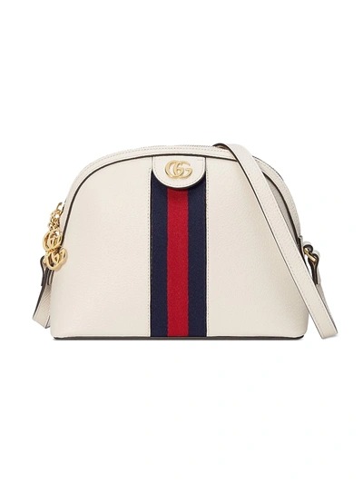 Shop Gucci Women's Ophidia Small Shoulder Bag In Mystic White