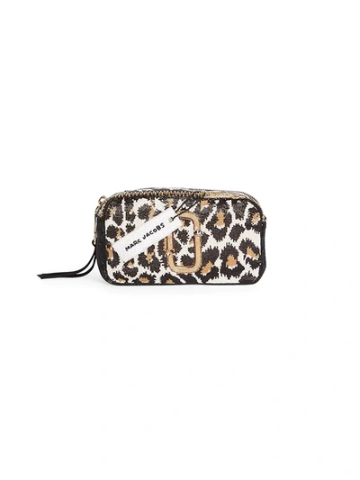 Shop The Marc Jacobs The Snapshot Trompe L'oeil Pouch In Brown Multi