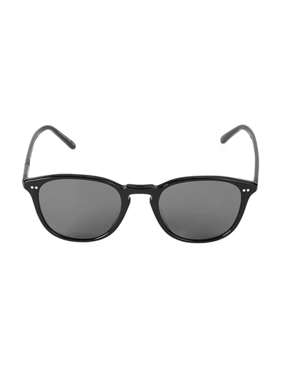 Shop Oliver Peoples Men's 51mm Forman Polarized Square Sunglasses In Black