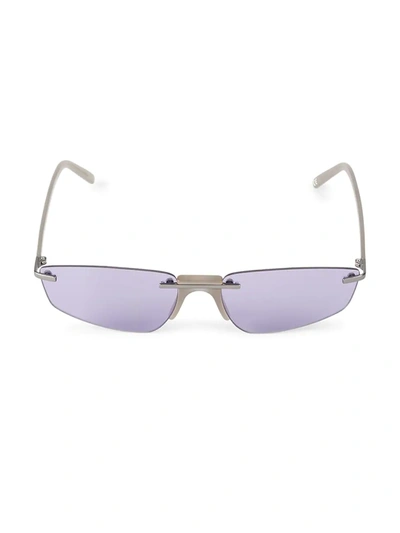 Shop Andy Wolf Ophelia 58mm Oval Sunglasses In Purple