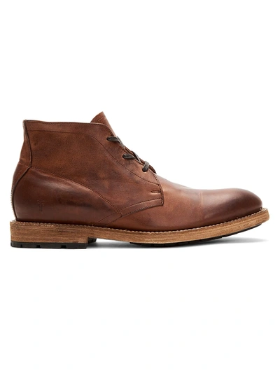 Shop Frye Bowery Leather Chukka Boots In Tan