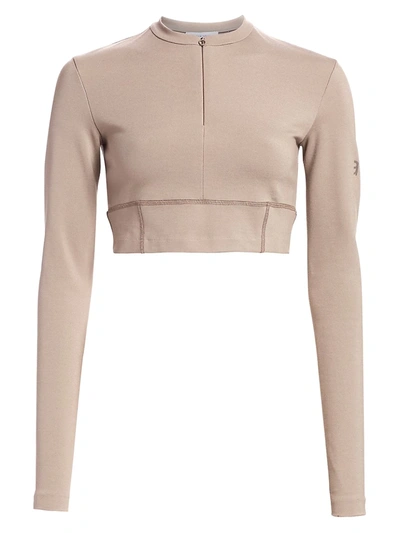 Shop Artica Arbox Women's Concealed Crop Top In Taupe