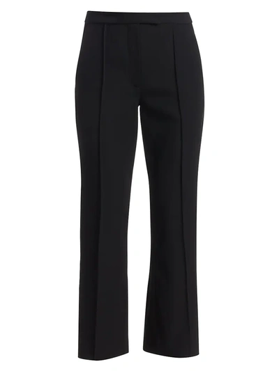 Shop Rosie Assoulin Scrunchy Wool Pants In Black