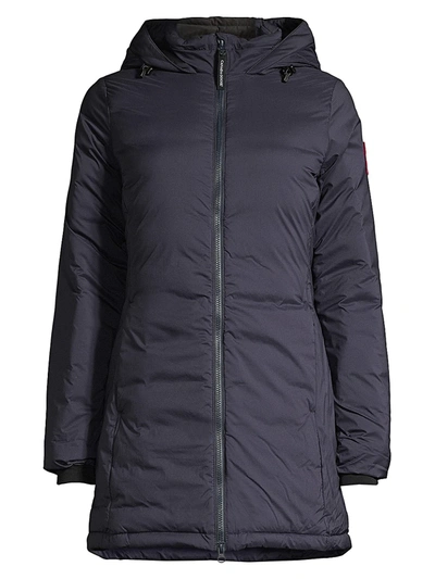Shop Canada Goose Women's Camp Quilted Puffer Down Jacket In Navy
