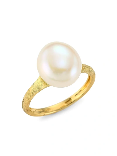 Shop Marco Bicego Women's Africa 18k Yellow Gold & Freshwater Pearl Cocktail Ring