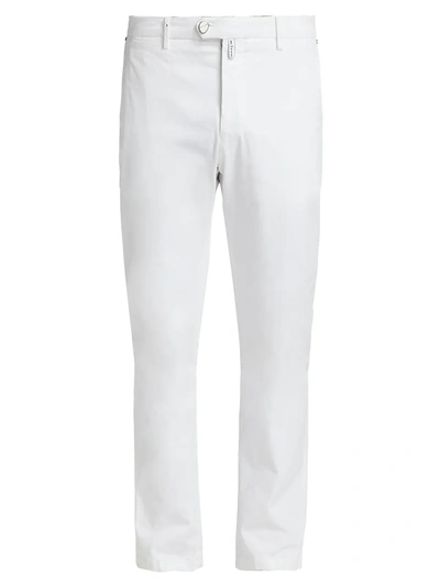 Shop Kiton Men's Straight-leg Stretch Pants In White