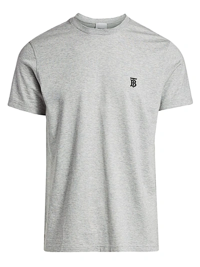 Shop Burberry Parker Updated Core Tee In Pale Grey