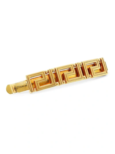 Shop Versace Greca Baroque Hair Pin In Gold