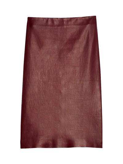 Theory leather pencil skirt clearance mulberry