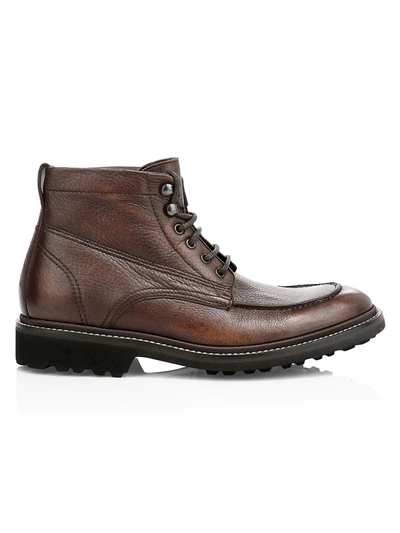 Shop To Boot New York Men's Carlton Apron Toe Leather Boots In Cognac