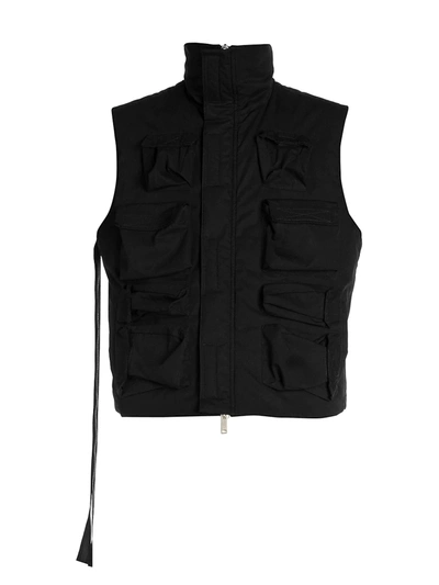 Shop Ben Taverniti Unravel Project Men's Tela Cargo Vest In Black