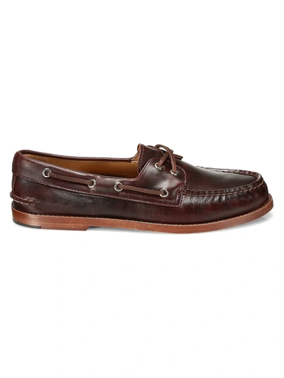 Shop Sperry Men's Gold Cup Leather Boat Shoes In Amaretto