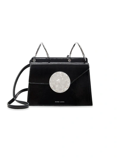Shop Danse Lente Women's Phoebe Bis Accordion Patent Leather Bag In Jet Black