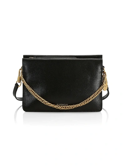 Shop Givenchy Women's Cross3 Leather & Suede Crossbody Bag In Black