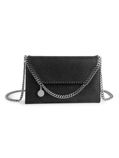 Shop Stella Mccartney Women's Mini Falabella Crossbody Bag In Black