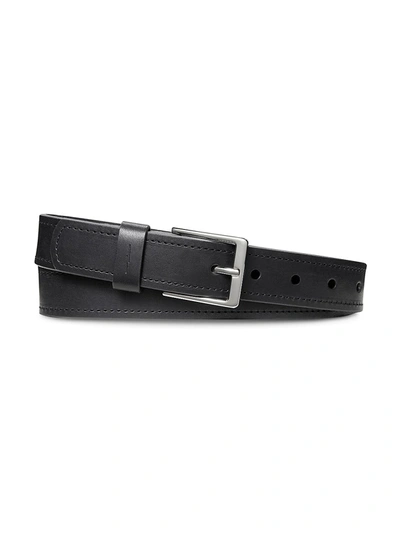 Shop Shinola Men's Single Stitch Belt In Black