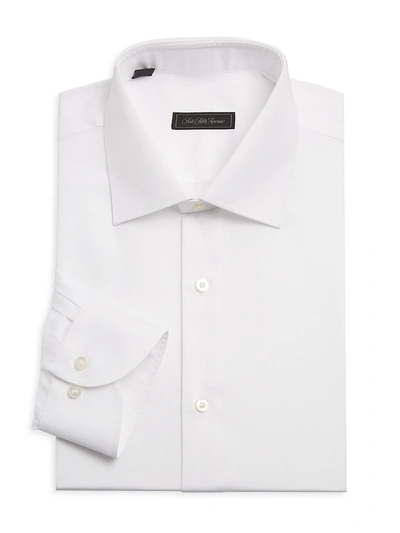 Shop Saks Fifth Avenue Collection Textured Dress Shirt In White
