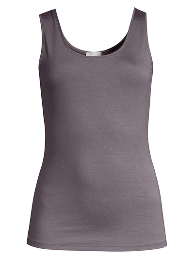 Shop Hanro Women's Soft Touch Tank Top In Warm Grey