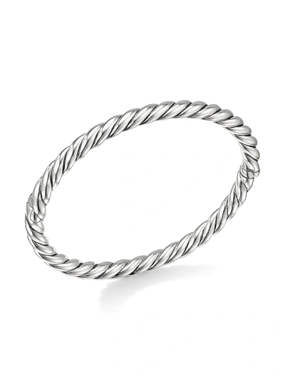 Shop David Yurman Women's Stax Cable Bracelet In Silver