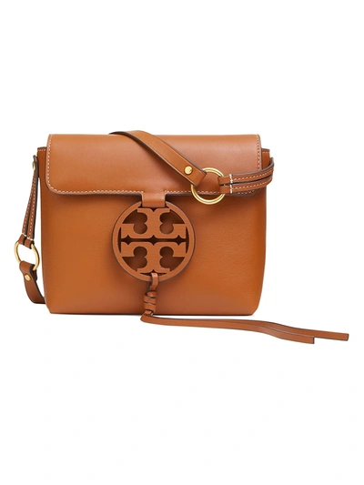 Shop Tory Burch Women's Miller Leather Crossbody Bag In Aged Camel