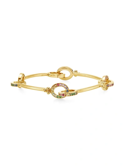 Shop Temple St Clair Women's Celestial 18k Yellow Gold & Multi-stone Orsina Link Bracelet