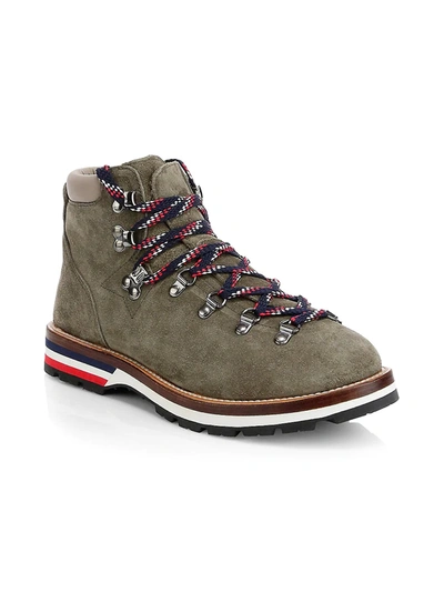Shop Moncler Peak Scarpa Suede Hiking Boots In Grey