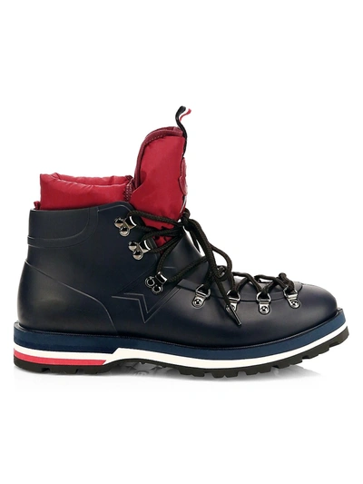 Shop Moncler Henoc Scarpa Rain Boots In Navy