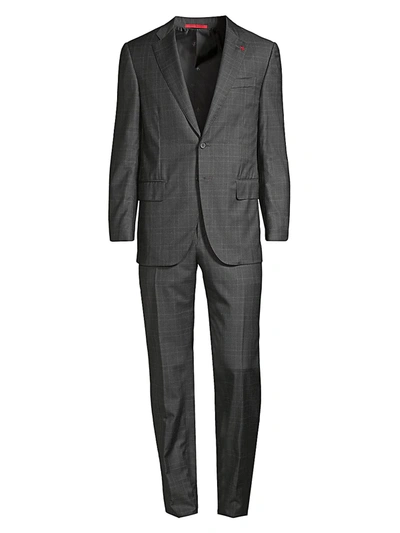 Shop Isaia Men's Abito Classic-fit Wool Suit In Grey