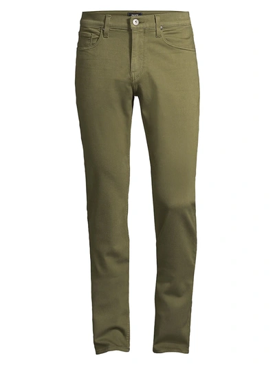 Shop Paige Jeans Federal Slim Straight-fit Jeans In Olive Night