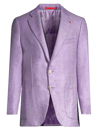 Shop Isaia Men's Cashmere Blazer In Light Purple